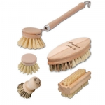 5 piece set vegan kitchen brushes made in Germany